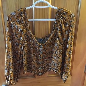 American Eagle floral crop top